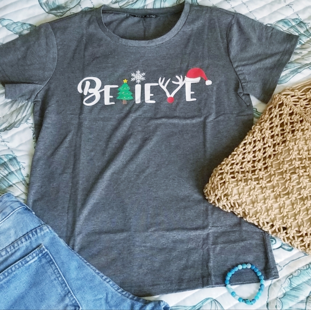 Believe xmas Tee